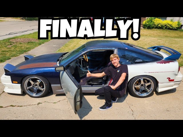 Installing FULL Interior on my 240sx drift car right before a drift event!