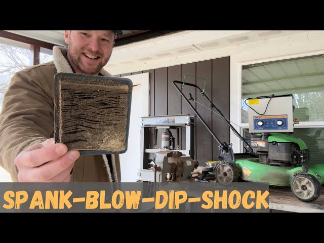 How to Clean a Paper Air Filter, Briggs Lawn Mower