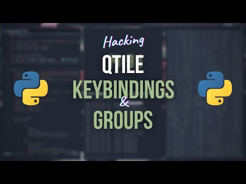 Qtile Keybindings And Groups - Gettting Started With Qtile #qtile