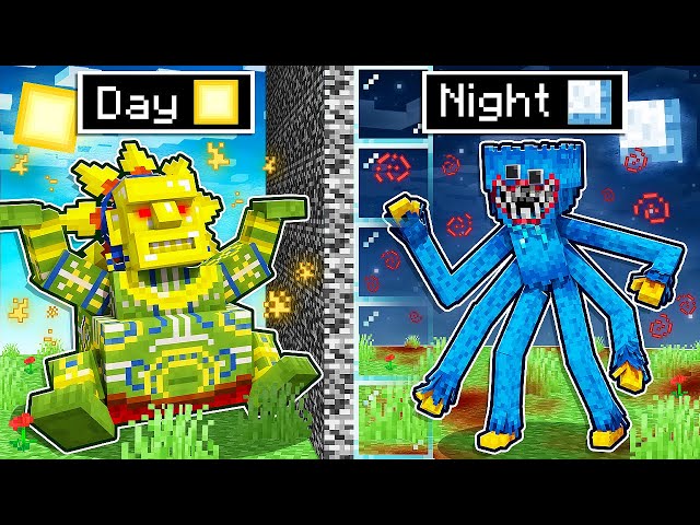 The DAY vs NIGHT Mob Battle Competition!