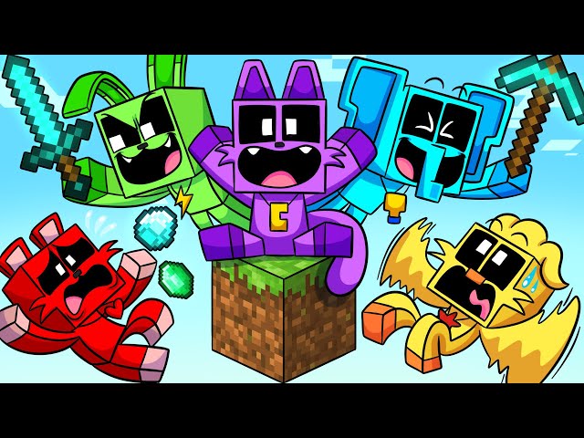 SKYBLOCK SMILING CRITTERS in MINECRAFT?! Poppy Playtime 3 Animation