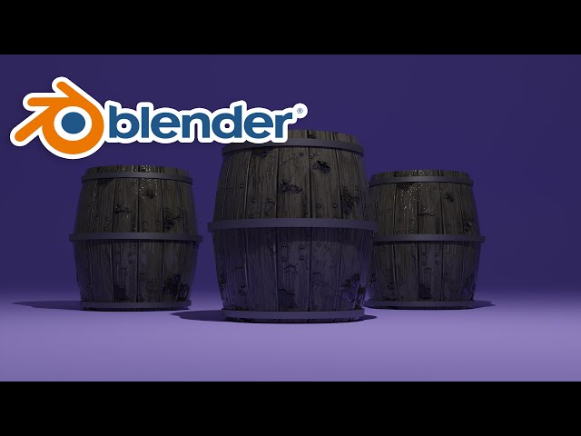 [ TUTO Blender #8 : PBR  ]  Un Tonneau avec textures PBR - Tutoriel Blender 3D débutant français