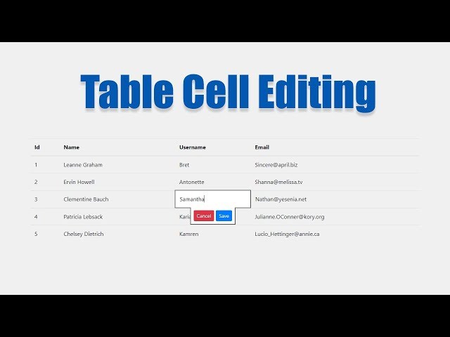 Table cell editing using plain Javascript | DOM coding challenges