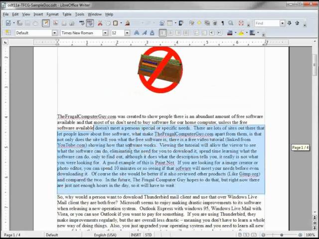 LibreOffice-Writer (11) Selection Techniques
