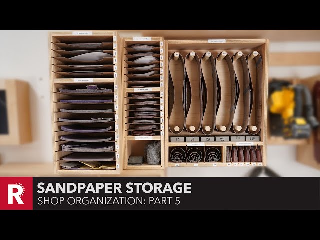 Shop Organization - Part 5: Sandpaper Storage