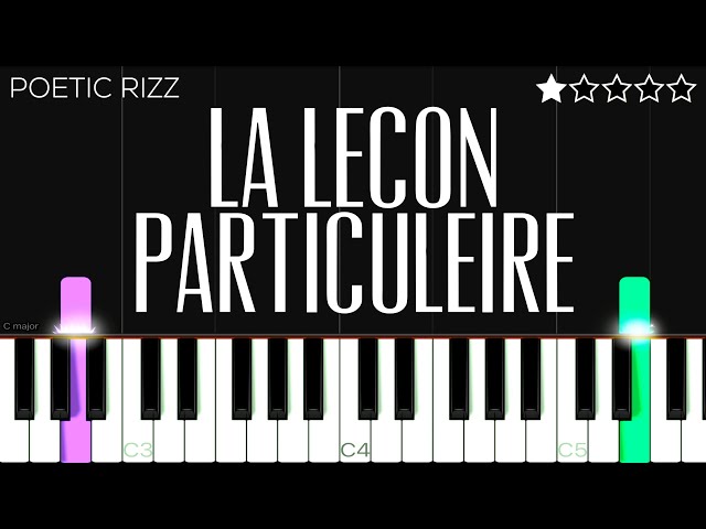 Poetic Rizz - La Lecon Particuliere | EASY Piano Tutorial