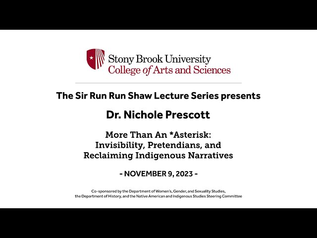 Sir Run Run Shaw lecture series featuring Dr. Nichole Prescott, The University Of Texas System