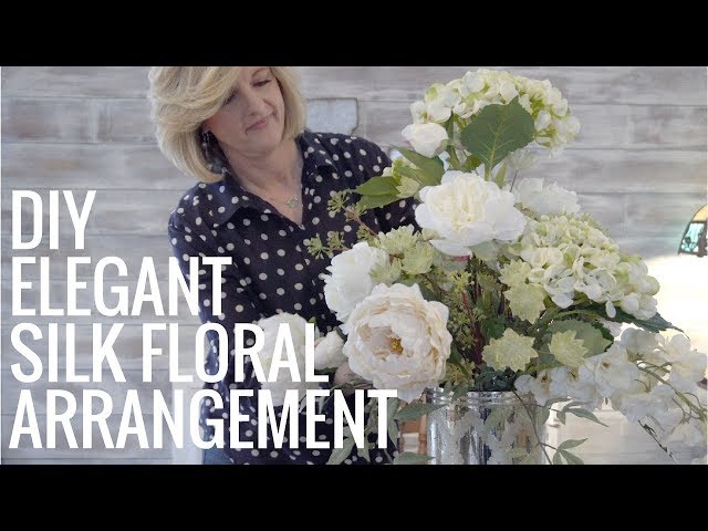 DIY Elegant Silk Floral Arrangement! EASY!