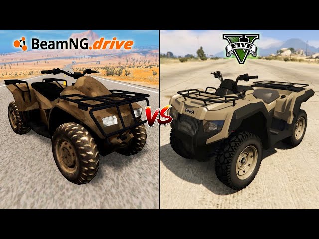 BeamNG.Drive ATV BIKE VS GTA 5 ATV BIKE - WHICH IS BEST?