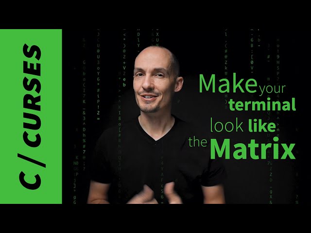 How to Program Matrix Style Dripping Text (terminal, C, curses example)