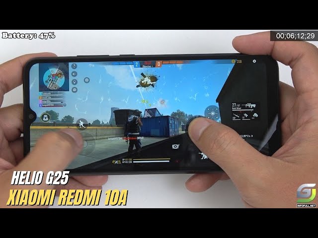 Xiaomi Redmi 10A test game Free Fire
