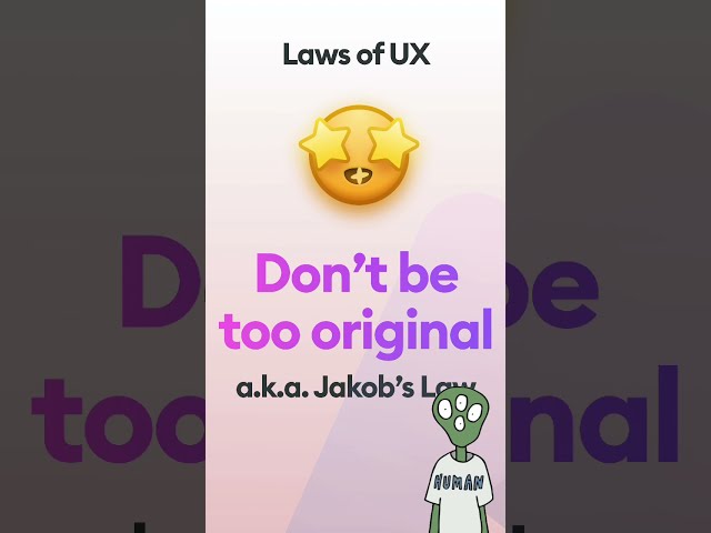 Don’t be too original 😎 #ux #shorts