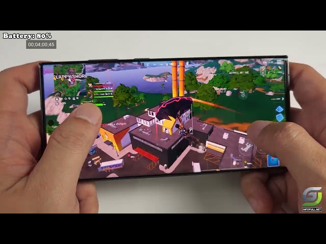 Samsung Galaxy S23 Ultra test game Fortnite New Update