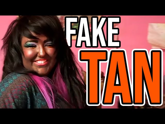 Woman Uses As Much Fake Tan As Possible