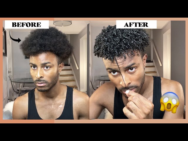 Afro to Curly Hair Routine | How to Make Hair Curly