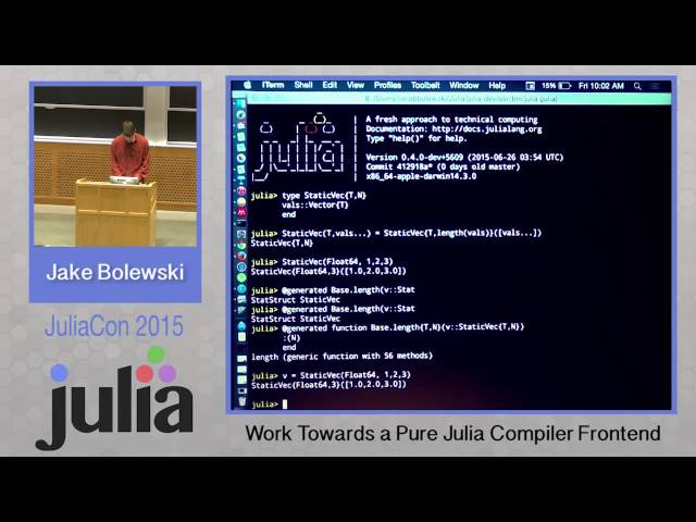 Jake Bolewski: Staged programming in Julia