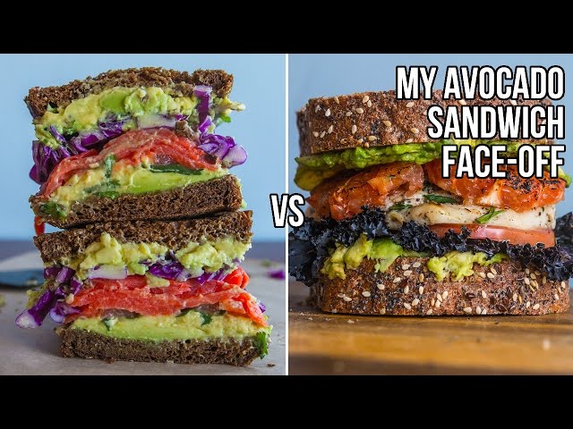 My Avocado Sandwich Face-off - Smoked Salmon vs Chicken-Grapefruit