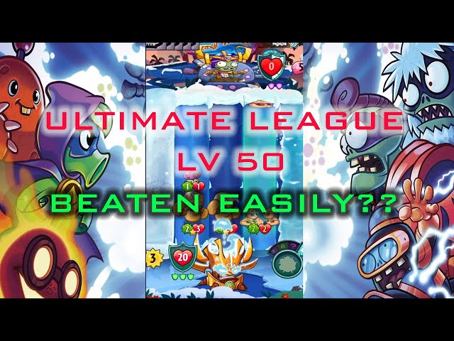 Enemy level 50 Ultimate League Huge Gigantus beaten easily. PVZ Heroes