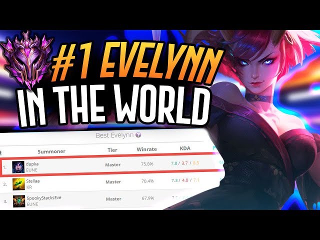 THE NUMBER ONE EVELYNN PLAYER DOES CRAZY DAMAGE!! - Master Tier Evelynn Jungle - League of Legends
