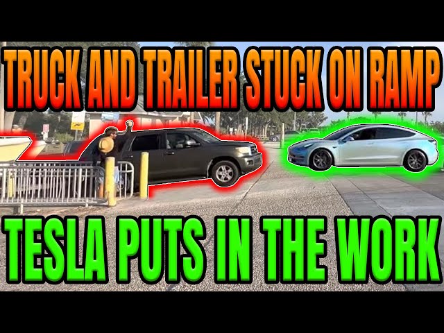 Watch Tesla Help Pull Sequoia and 23’ Polar Boat Out!- E60
