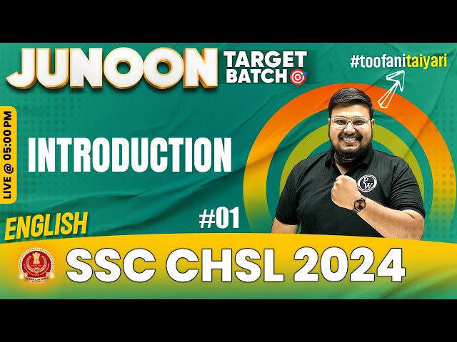 SSC CHSL 2024 | SSC CHSL English | Introduction Class #1 | SSC CHSL 2024 Preparation | Bhragu Sir
