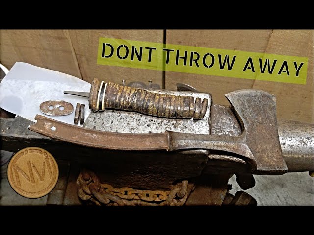 DON'T THROW AWAY Your Estwing Leather Handled Hatchet - Restore your AXE Using Real Leather
