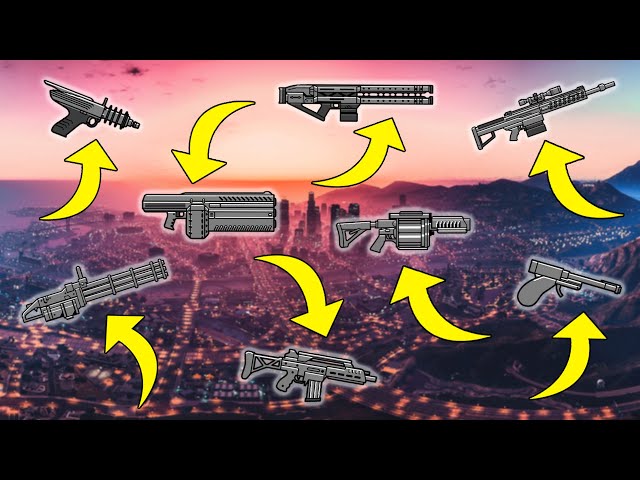 GTA 5 - All Rare & Secret Weapon Locations (Railgun,Widowmaker,EMP Launcher & More)