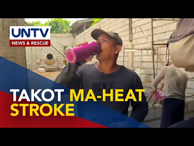 Mga construction worker sa Bulacan, kanya-kanyang diskarte para huwag ma-heat stroke