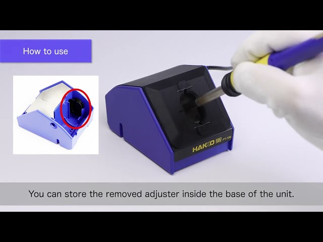 FT-720 How to use the Tip Cleaner | HAKKO