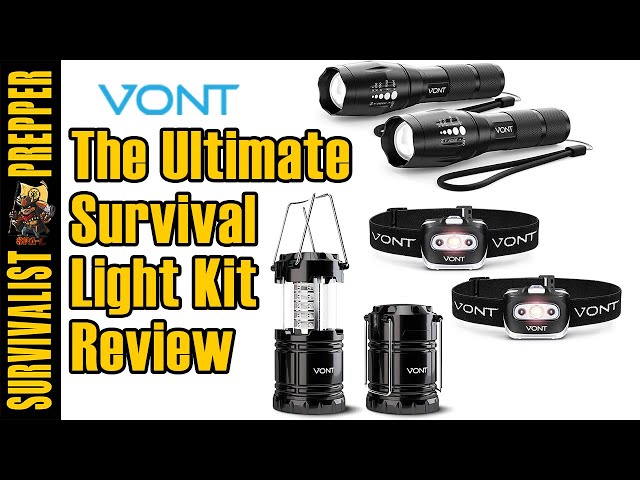 Vont Flashlight, Lantern & Headlamp Survival Kit Review