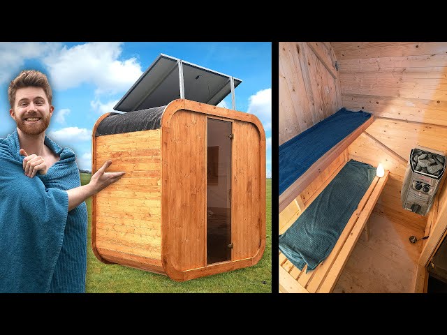 Eigene Outdoor-Sauna bauen! (+Solarpanel)