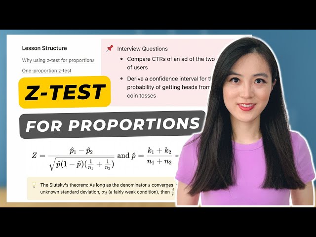 What is the Z-test for Proportions in Statistics? Easy Explanation for Data Science Interviews