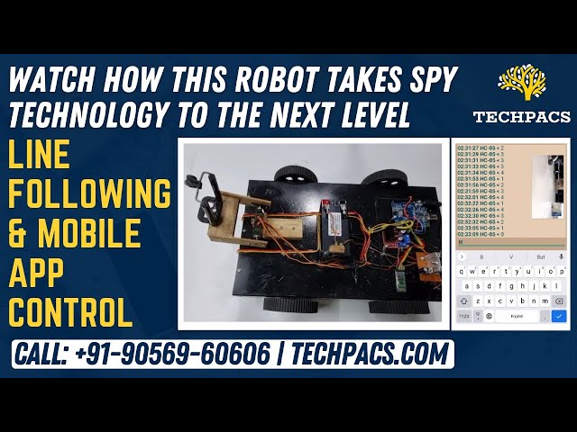 Watch How This Robot Takes Spy Technology to the Next Level: Line Following & Mobile App Control!