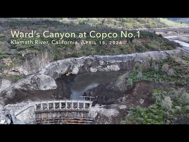 Ward's Canyon at Copco No.1, Klamath River, California,  April 15, 2024