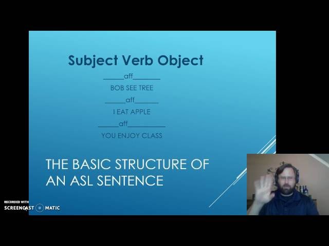 #21a ASL Simple Sentences