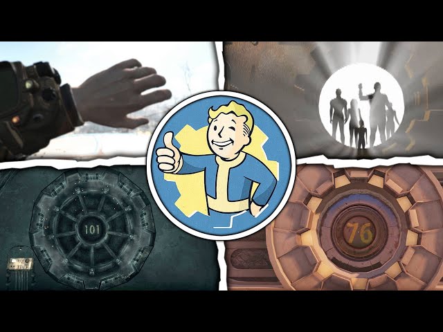Exiting The Vault in ALL Fallout Games (4K Showcase)