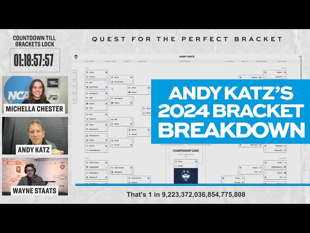 Andy Katz breaks down his 2024 March Madness men's bracket