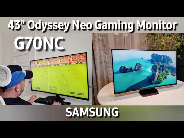 43" G70C UHD, Mini-LED, Smart 144Hz Odyssey Gaming Monitor by Samsung 🖥️