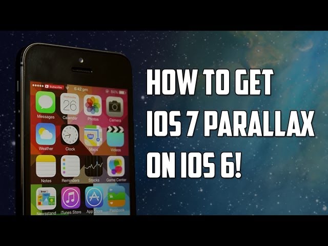 How To Get iOS 7 Parallax Effect On iOS 6 or Below Using Cydia Tweaks!