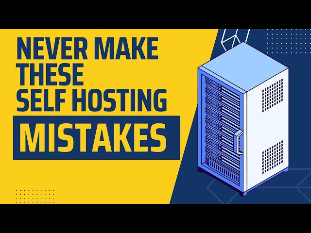 Avoid these MISTAKES while self hosting your home server !!!!