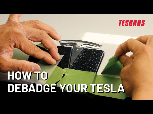 Easy Tesla Emblem Removal and Install - TESBROS