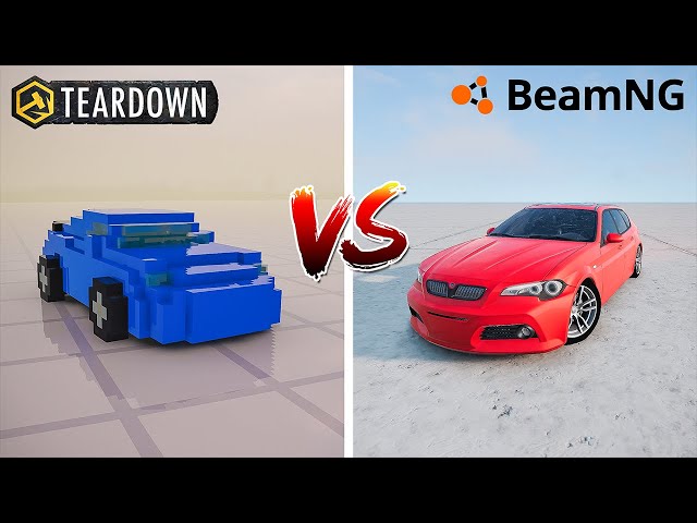 Teardown SMALL CAR vs BeamNG Drive SMALL CAR