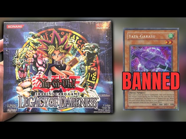 THE OLDEST BANNED CARD! 1st Edition Legacy Of Darkness Box Opening!