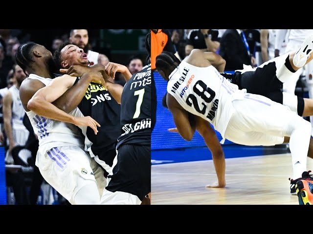 Craziest Basketball Fight Ever? Yabusele BODYSLAMS Exum 🤯