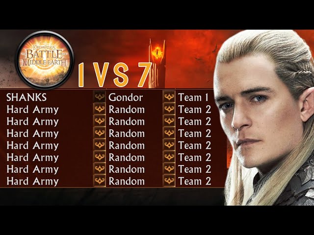 Gondor VS 7 Hard Army | BFME1 Patch 1.06 Gameplay