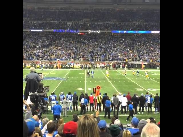 Green Bay Packers vs Detriot Lions - Aaron Rodgers Hail Mary TD (Touch Down)