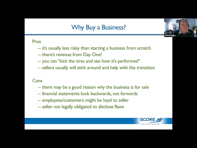 "Buying a Small Business: What You Need to Know"