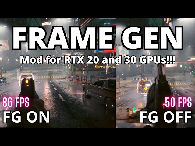 How to Mod Frame Generation for RTX 20 and 30 GPUs (FSR 3 replaces DLSS3, still uses DLSS Upscale)