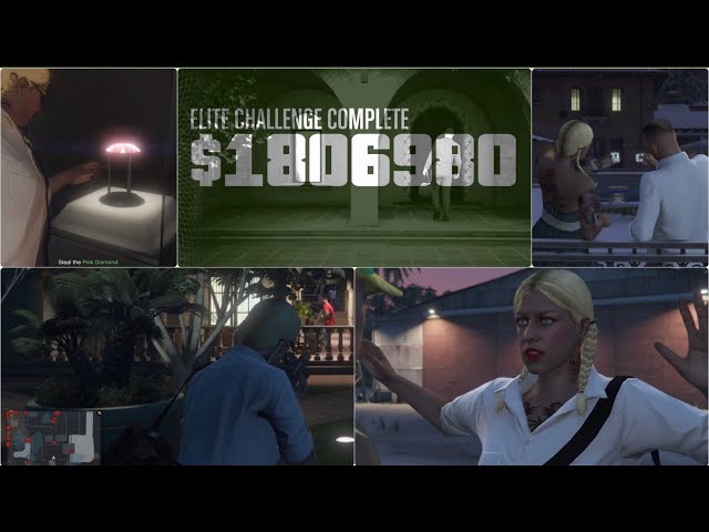 2 million $, solo Elite Challenge in GTA5 Online: Cayo Perico Heist on Hard mode - stealth