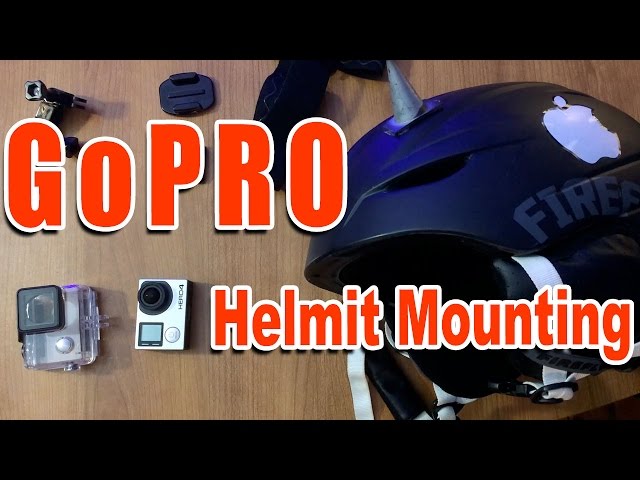 GoPro Helmet Mounting Top and Front Adhesive Tips